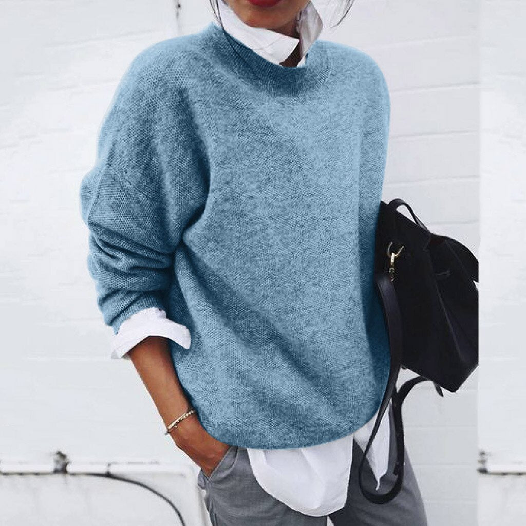Sofia | Mjuk oversized tröja med rund hals
