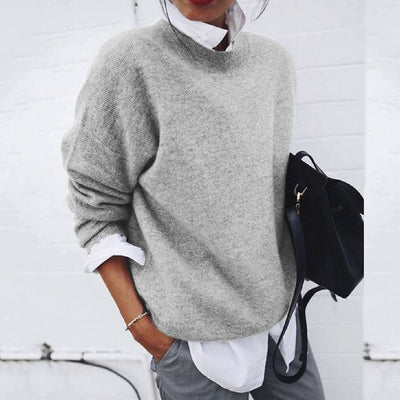 Sofia | Mjuk oversized tröja med rund hals