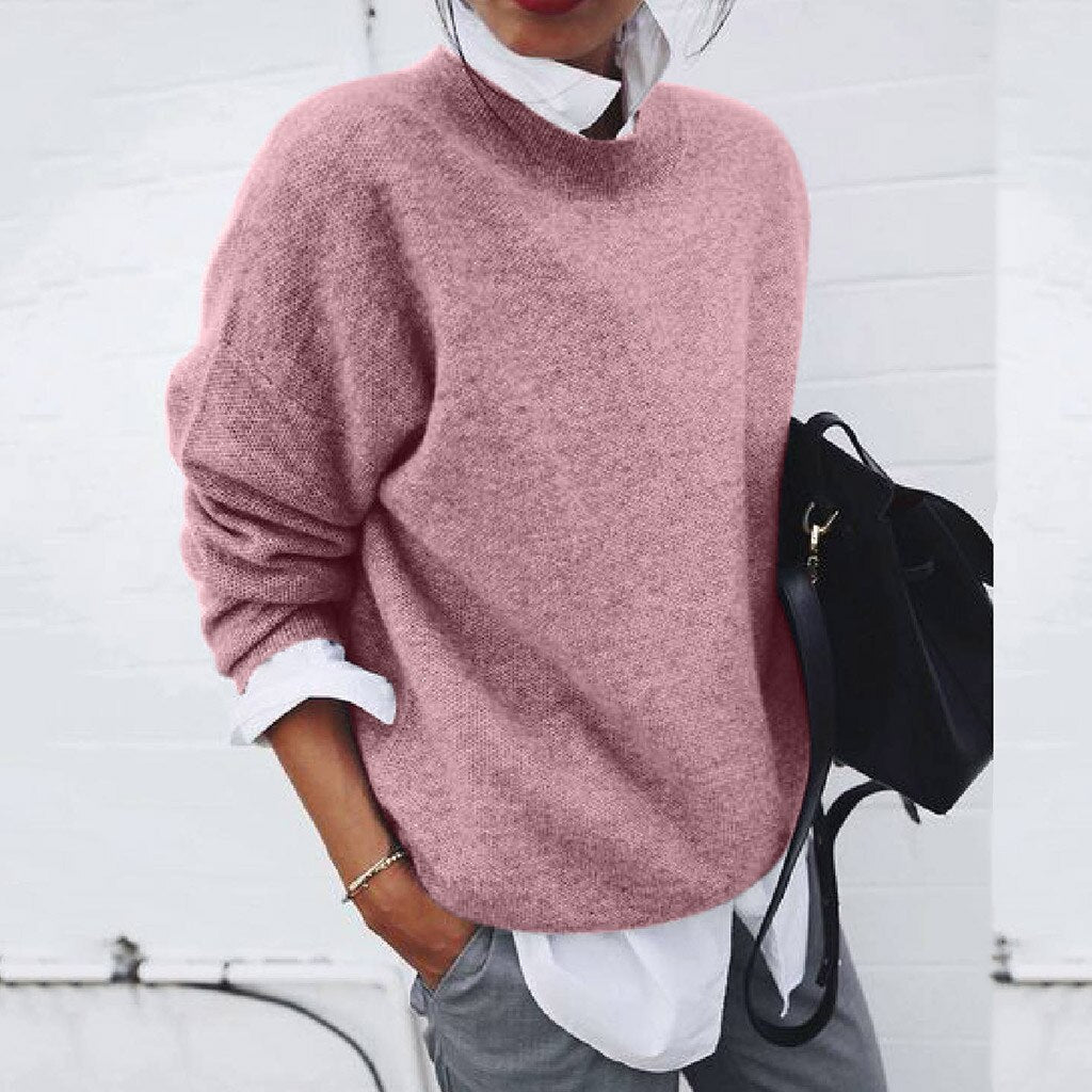 Sofia | Mjuk oversized tröja med rund hals